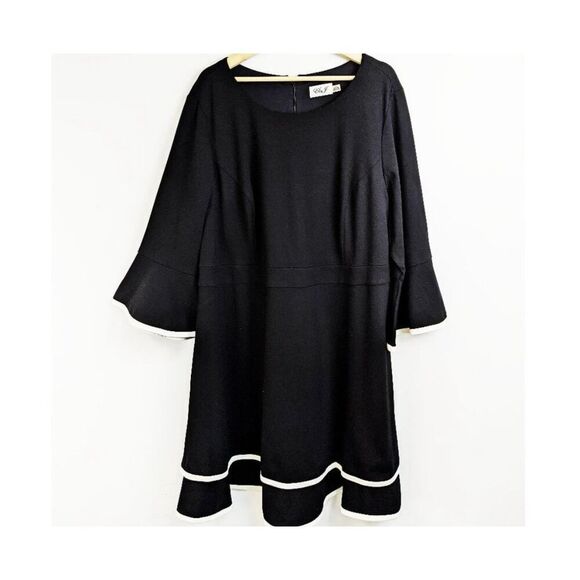 ✨Eliza J Bell Sleeve Tiered Fit & Flare Sz 18W Dress✨ - Picture 7 of 11